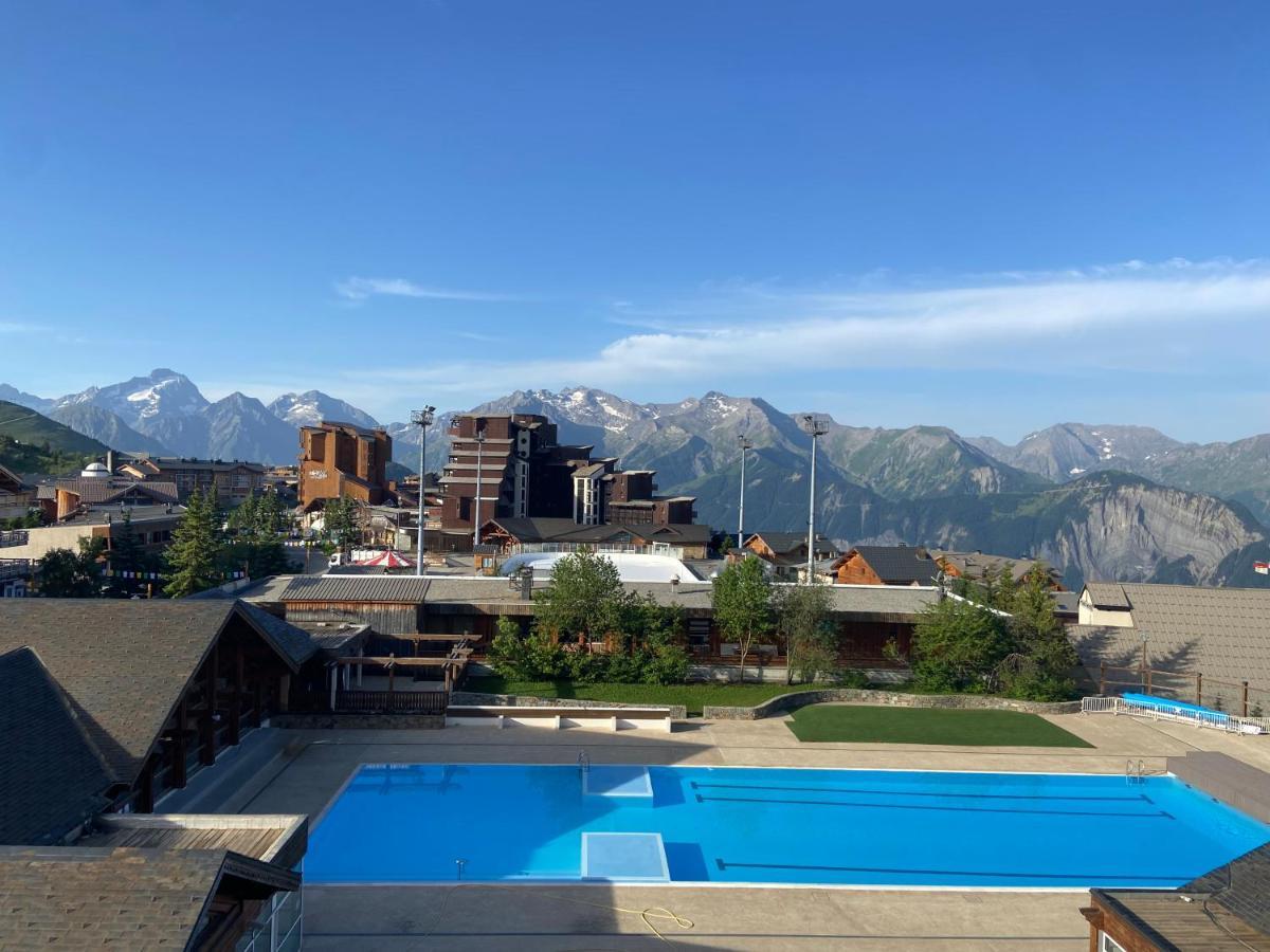 Superbe Studio Avec Vue Exceptionnelle Alpe d'Huez Exterior foto